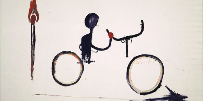 basquiat-jean-michel-untitled-bicyclist-circa-1984