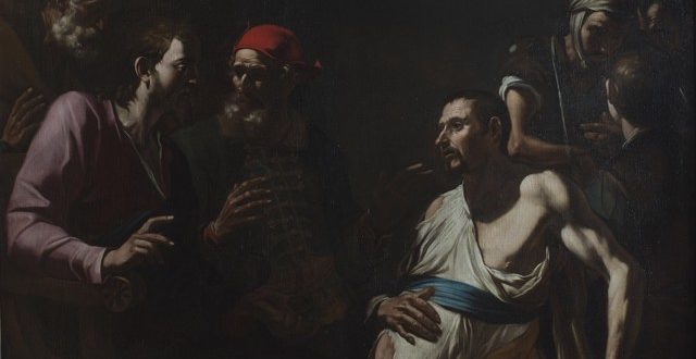 Gregorio e Mattia Preti, Cristo guarisce l’idropico, 1630