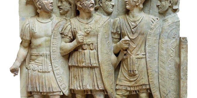 Relief : soldats et officiers romains