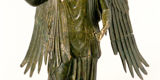 Statuetta in bronzo di Vittoria Br 67 ÔÇô Lugdunum mus+¿e & theatres romains, Lione