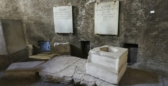 Mausoleo di Augusto – particolare interno struttura cilindrica