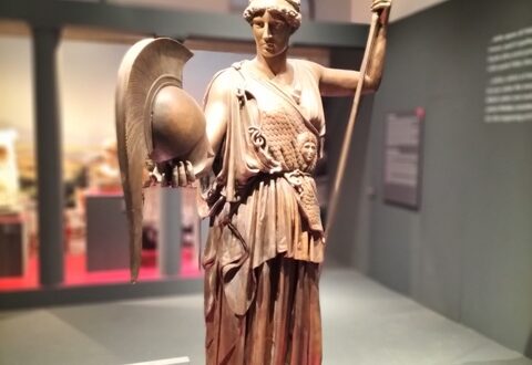 Atena Lemnia, ricostruzione statua bronzea